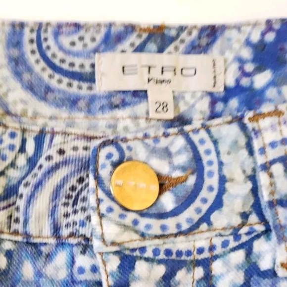 ETRO MILANO Rare Patterned Shorts, Size 28 - Picture 2 of 8
